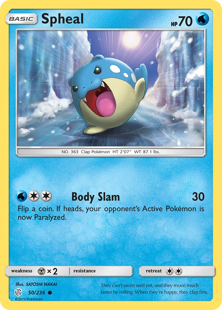 Spheal #50, Cosmic Eclipse Reverse Foil