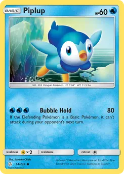 Piplup #54, Reverse Foil