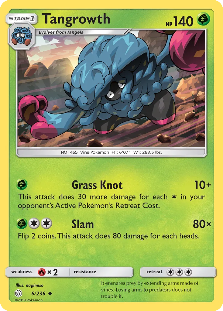 Tangrowth #6, Cosmic Eclipse Reverse Foil