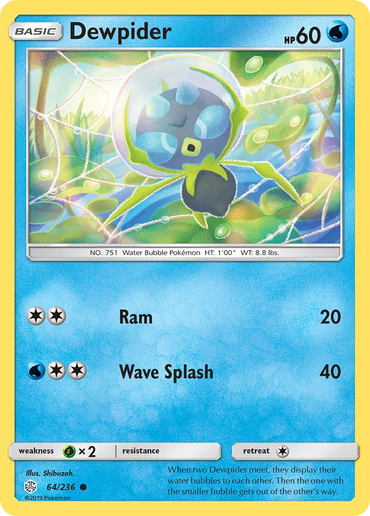 Dewpider #64, Cosmic Eclipse Reverse Foil