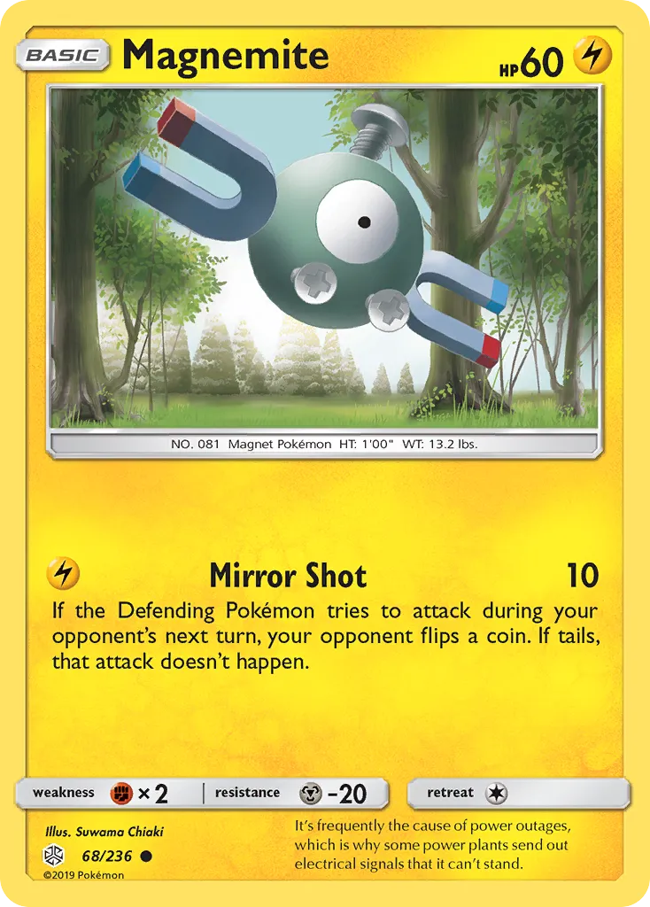 Magnemite #68, Cosmic Eclipse Reverse Foil