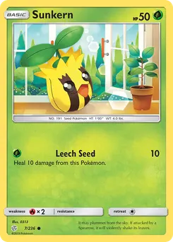 Sunkern #7, Reverse Foil