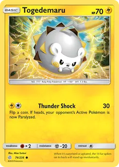 Togedemaru #74, Reverse Foil