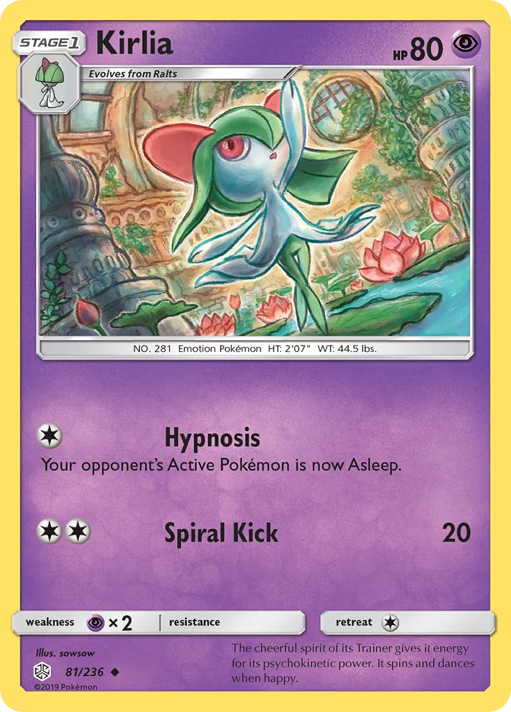 Kirlia #81, Cosmic Eclipse Reverse Foil