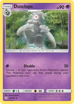 Dusclops #84, Reverse Foil