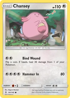 Chansey #101, Reverse Foil
