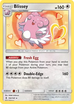 Blissey #102, Reverse Foil