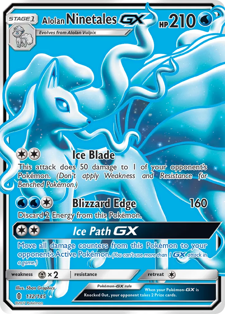 Alolan Ninetales-GX #132, Guardians Rising
