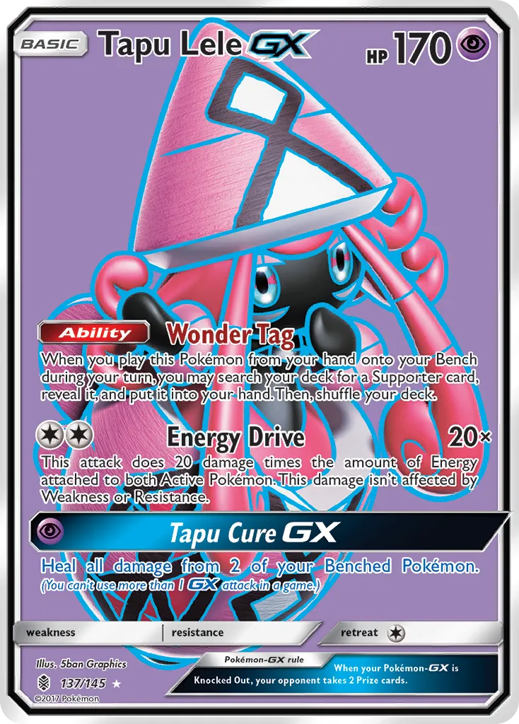 Tapu Lele-GX #137, Guardians Rising