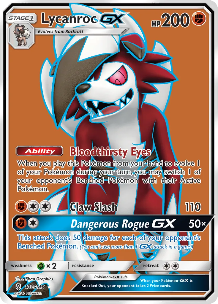 Lycanroc-GX #138, Guardians Rising