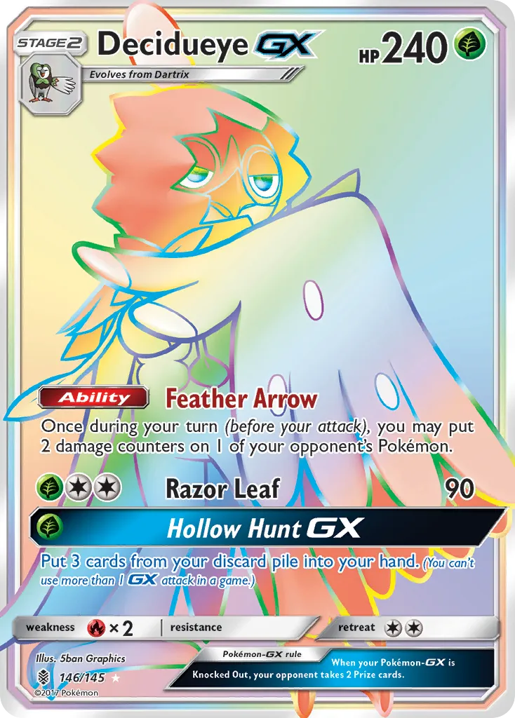 Decidueye-GX #146, Guardians Rising Secret