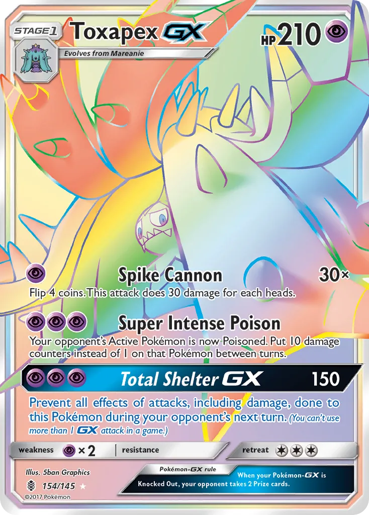 Toxapex-GX #154, Guardians Rising Secret
