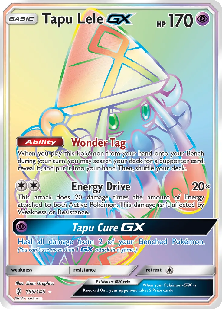 Tapu Lele-GX #155, Guardians Rising Secret