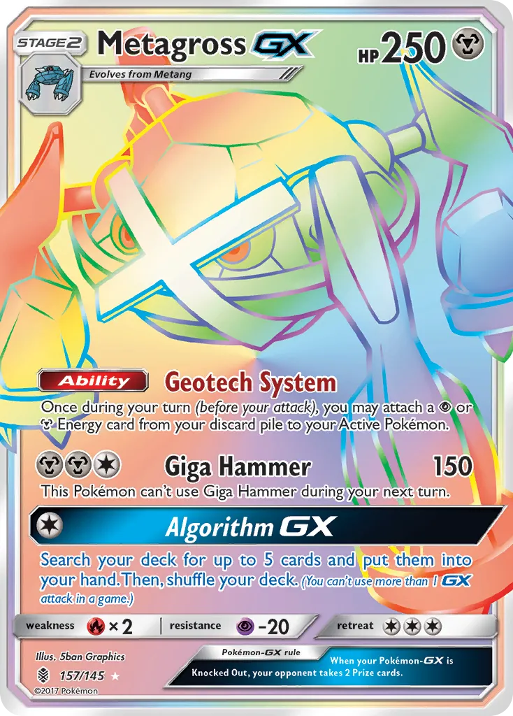 Metagross-GX #157, Guardians Rising Secret