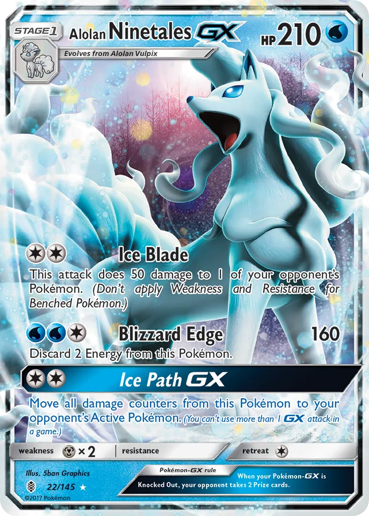 Alolan Ninetales-GX #22, Guardians Rising