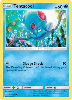 Tentacool #23, Reverse Foil