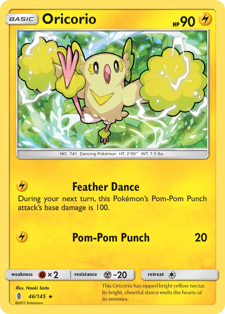Oricorio #46, Guardians Rising Reverse Foil