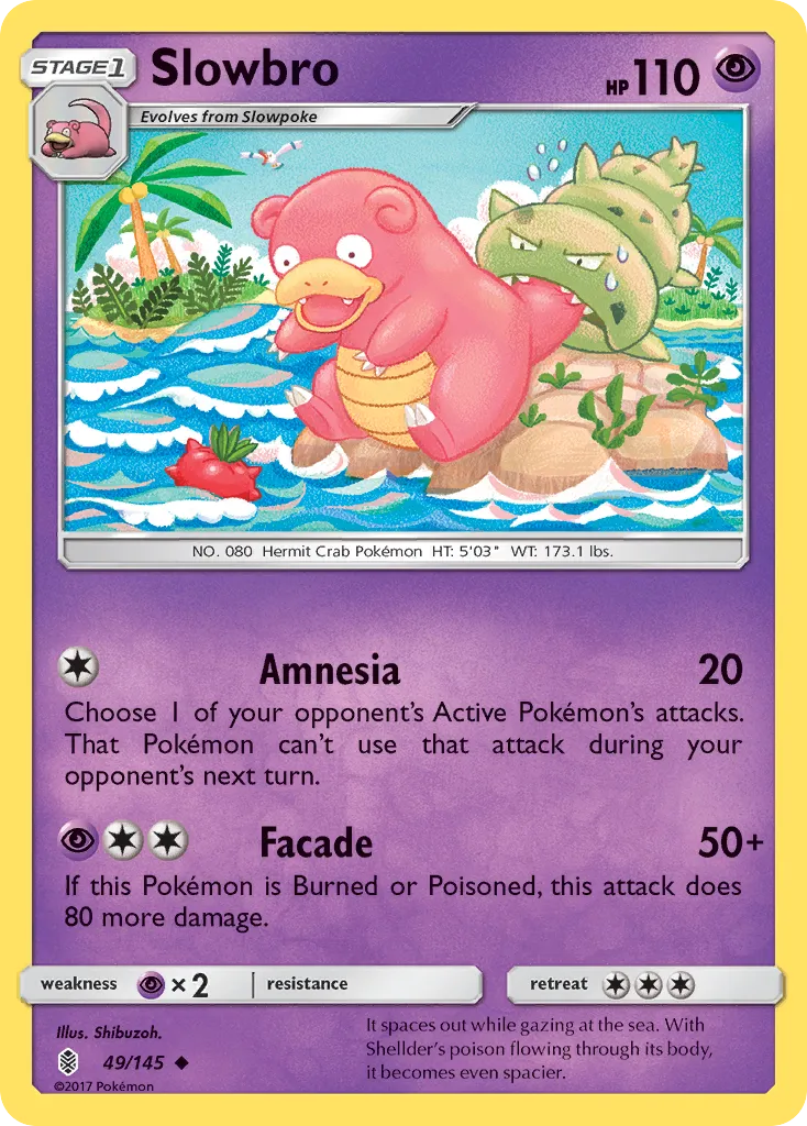 Slowbro #49, Guardians Rising Reverse Foil