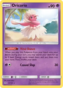 Oricorio #55, Reverse Foil