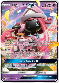 Tapu Lele-GX #60a, Yellow A Alternate Art