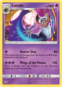 Lunala #61, Reverse Foil