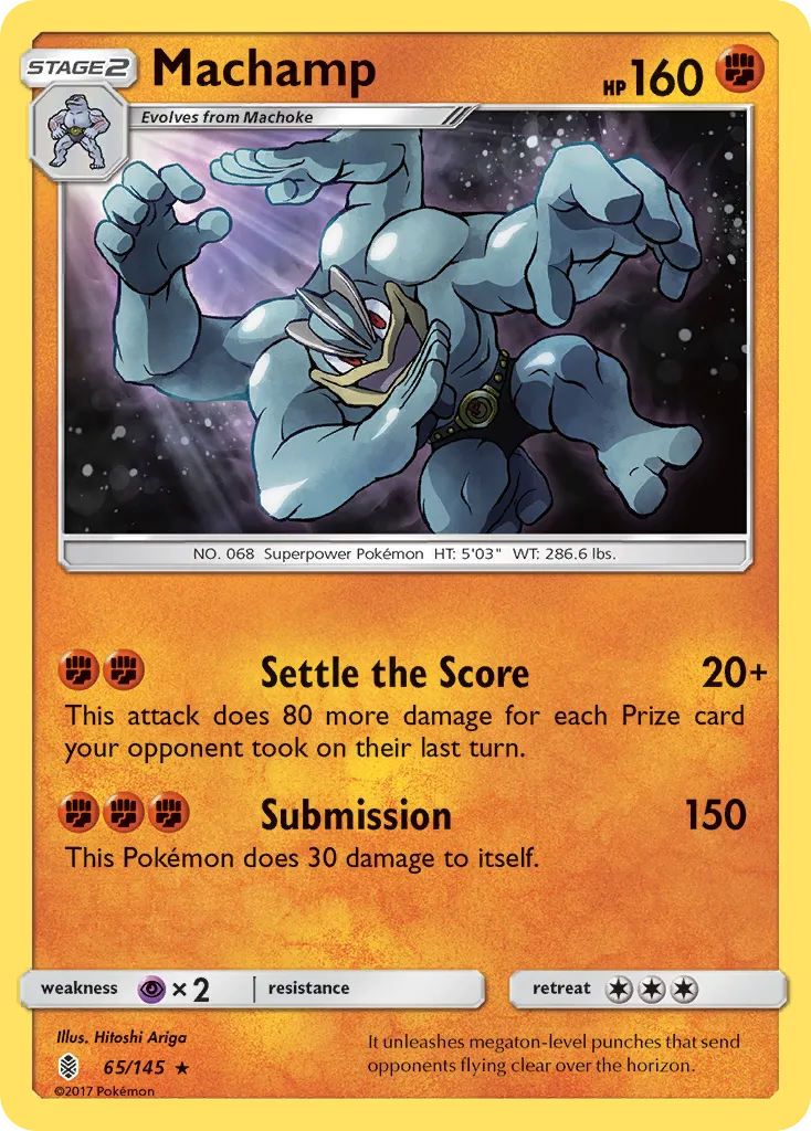 Machamp #65, Guardians Rising Cosmos-Two Mini Pack Blisters
