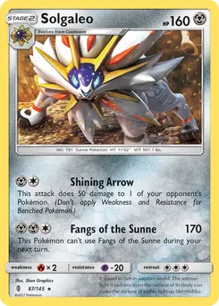 Solgaleo #87, Reverse Foil