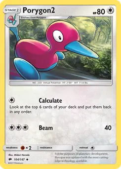 Porygon2 #104, Reverse Foil