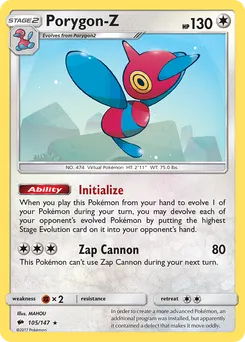 Porygon-Z #105, Reverse Foil