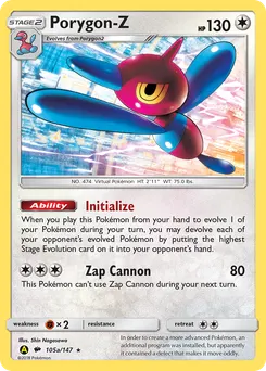 Porygon-Z #105a, Yellow A Alternate Art