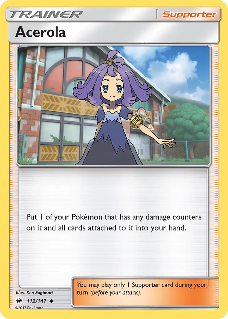 Acerola #112, Burning Shadows Reverse Foil
