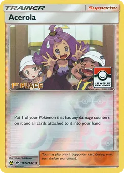 Acerola #112a, 2019 Yellow Alternative Art 3rd Place Pokemon League