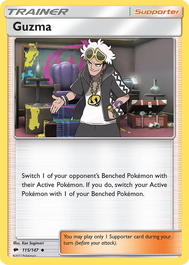Guzma #115, Burning Shadows Regional Champions-Staff
