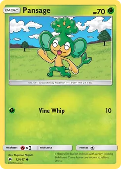 Pansage #12, Reverse Foil