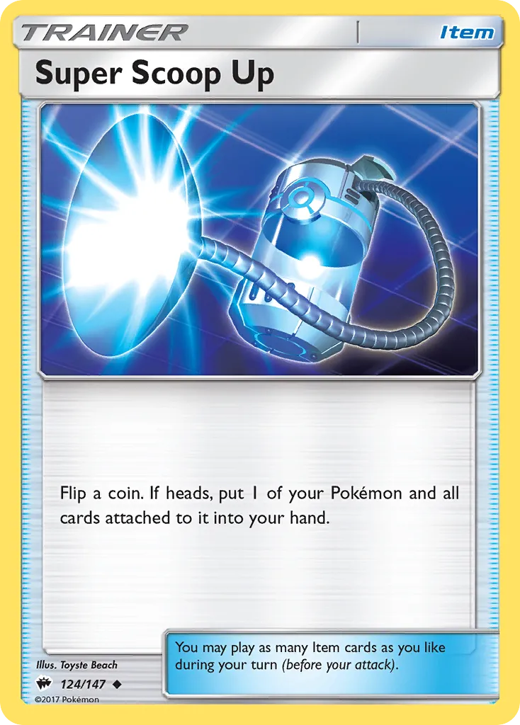 Super Scoop Up #124, Burning Shadows Reverse Foil