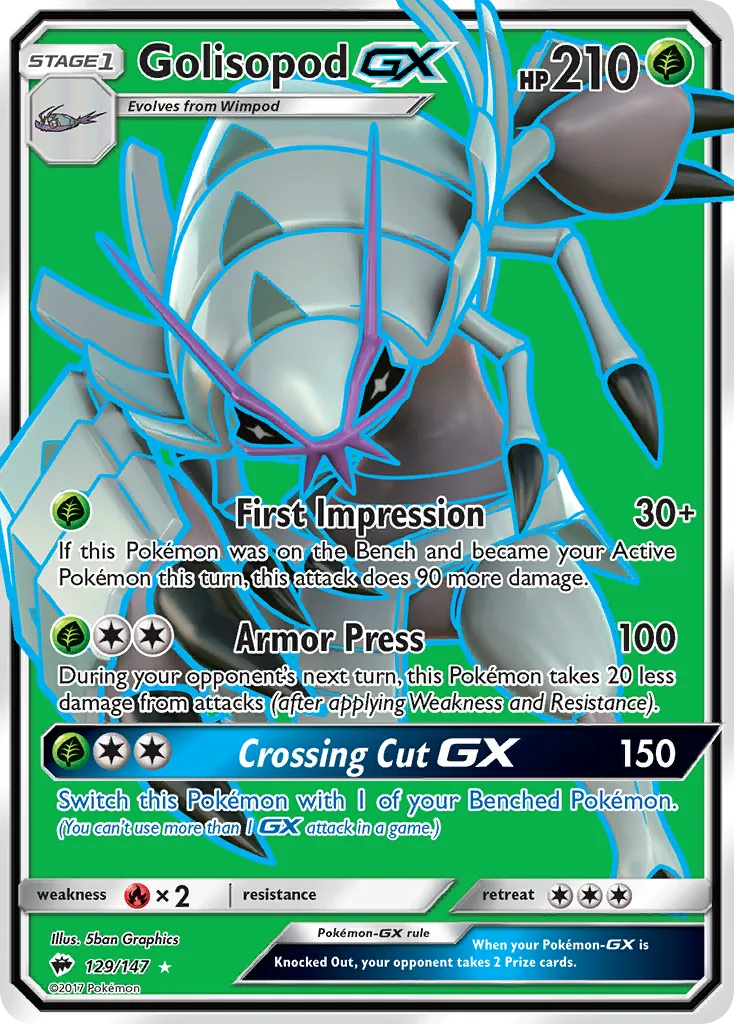 Golisopod-GX #129, Burning Shadows