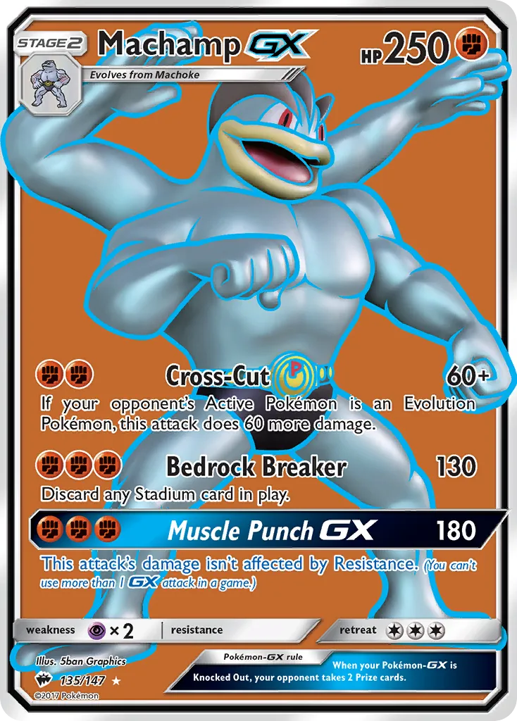 Machamp-GX #135, Burning Shadows