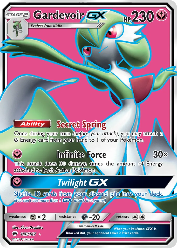 Gardevoir-GX #140, Burning Shadows