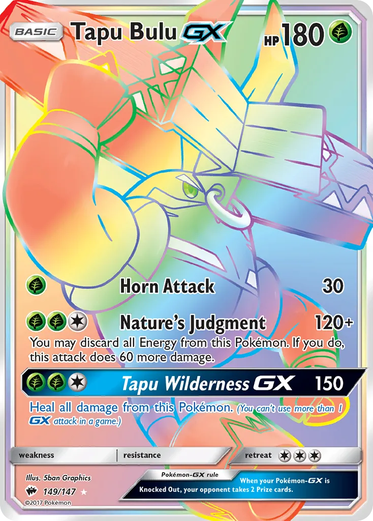 Tapu Bulu-GX #149, Burning Shadows Secret