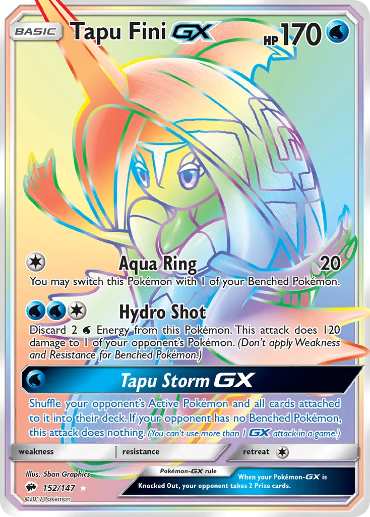 Tapu Fini-GX #152, Burning Shadows Secret