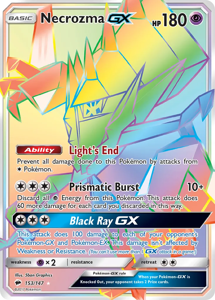 Necrozma-GX #153, Burning Shadows Secret