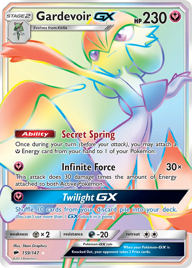 Gardevoir-GX #159, Burning Shadows Secret