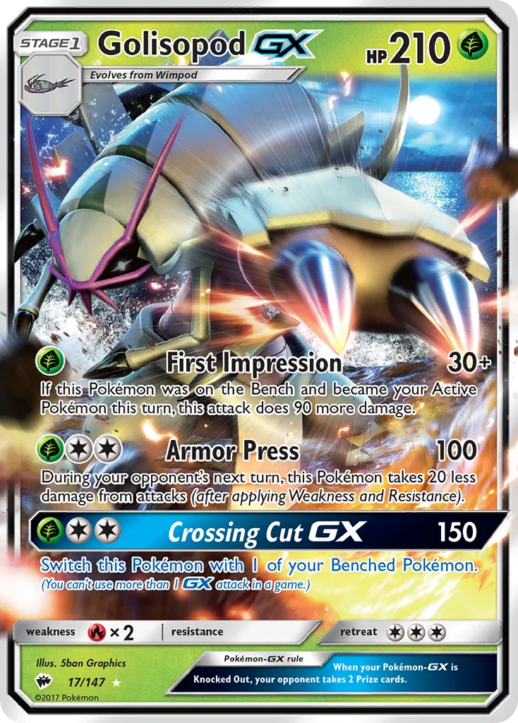 Golisopod-GX #17, Burning Shadows