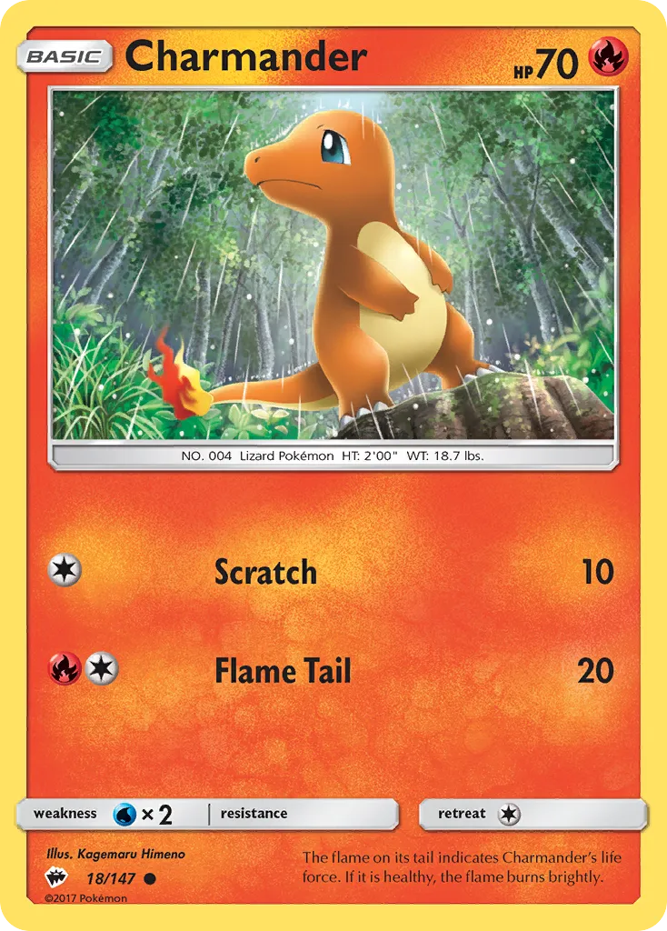 Charmander #18, Burning Shadows