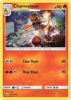 Charmeleon #19, Charizard GX Premium Collection