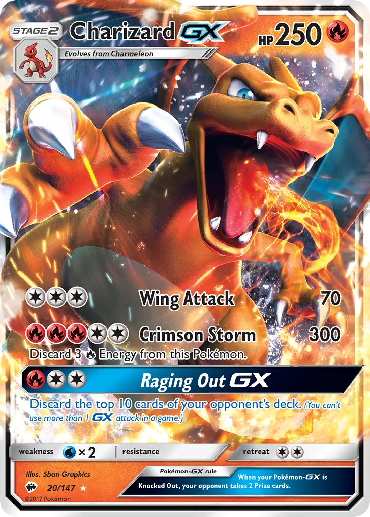 Charizard-GX #20, Burning Shadows