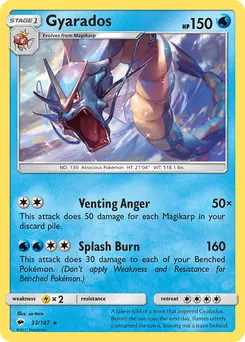 Gyarados #33, Reverse Foil
