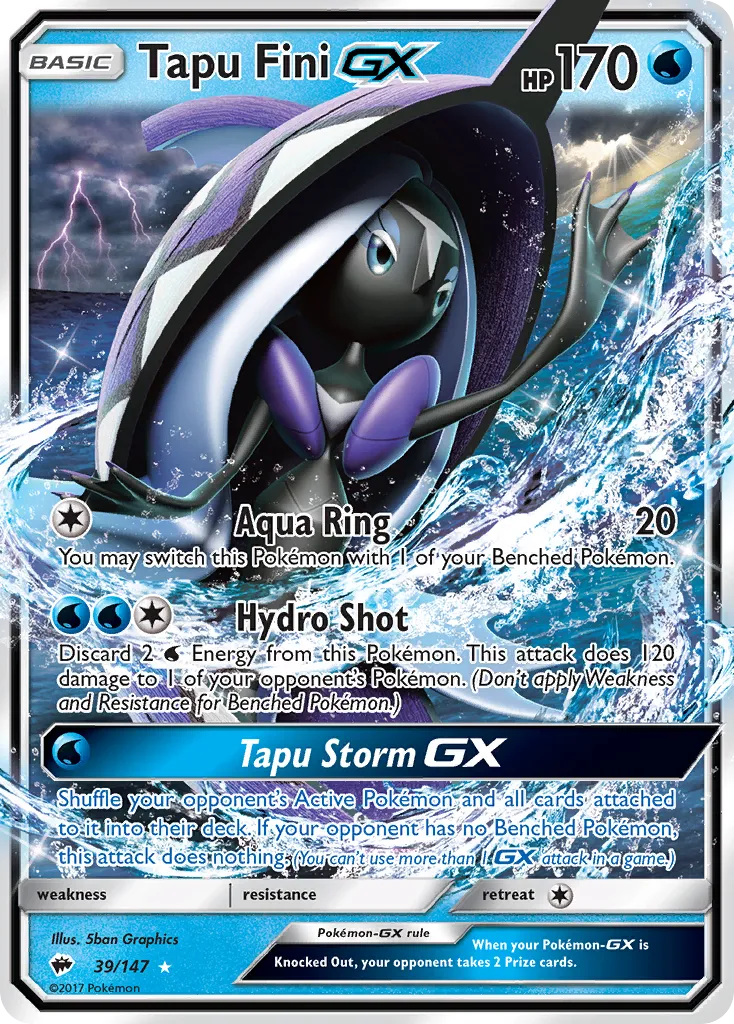 Tapu Fini-GX #39, Burning Shadows