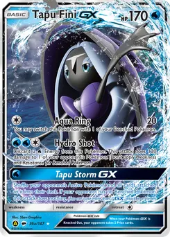 Tapu Fini-GX #39a, Yellow A Alternate Art