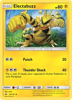 Electabuzz #42, Reverse Foil